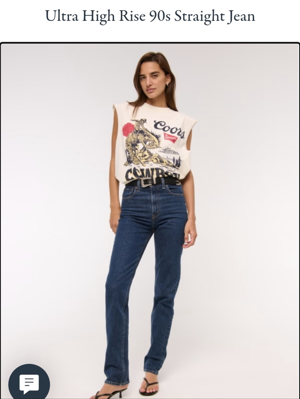 Abercrombie Ultra High Rise 90s Straight Jean